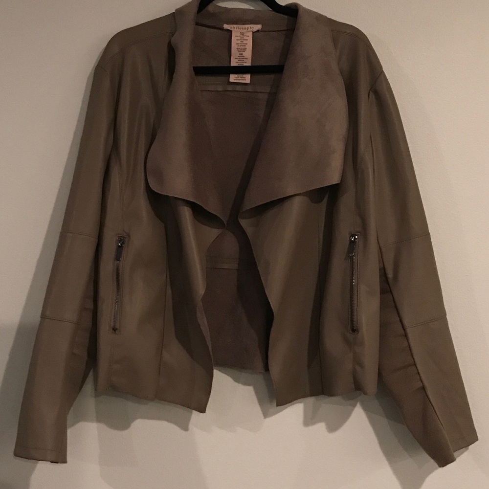 FAUX LEATHER JACKET